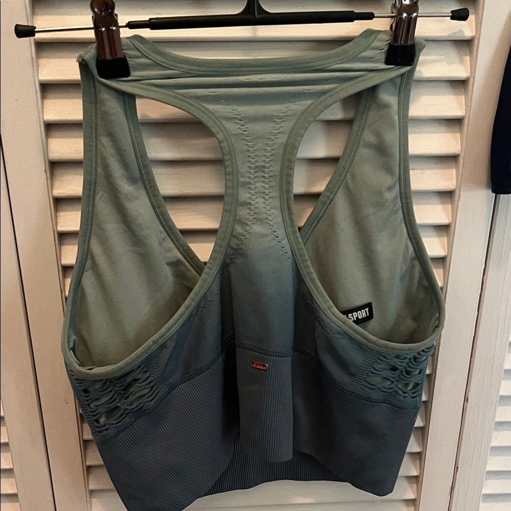 #1036+ Women's Green Sports Bra - Picture 2 of 15